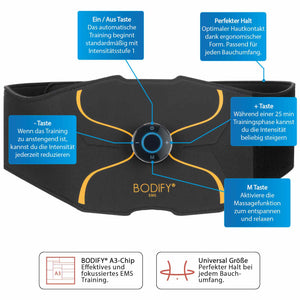 Bodify® EMS Bauchtrainer Pro