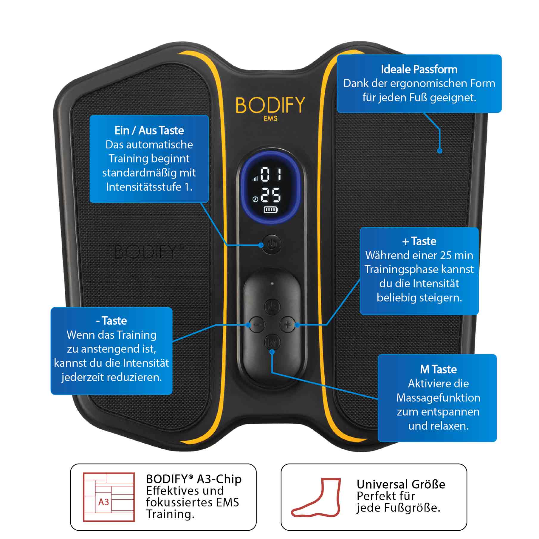 Bodify® EMS Fußtrainer Pro