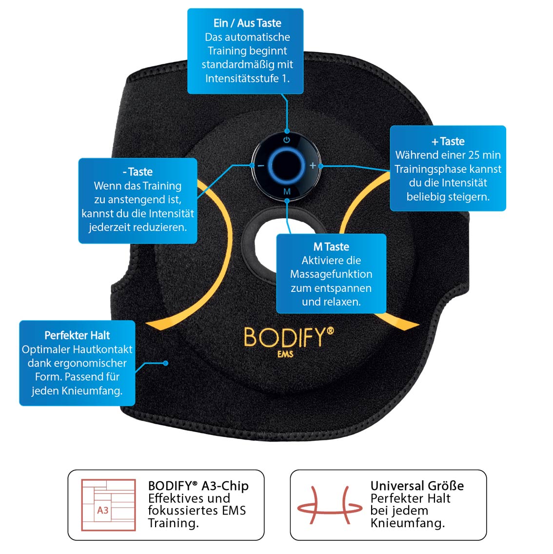 Bodify® EMS Knietrainer Pro